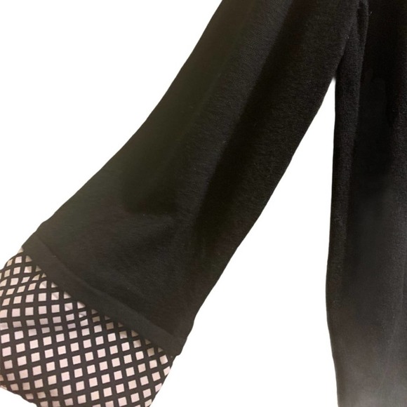 Fred David Layered Look Checkered Pullover Sweater - Picture 3 of 4